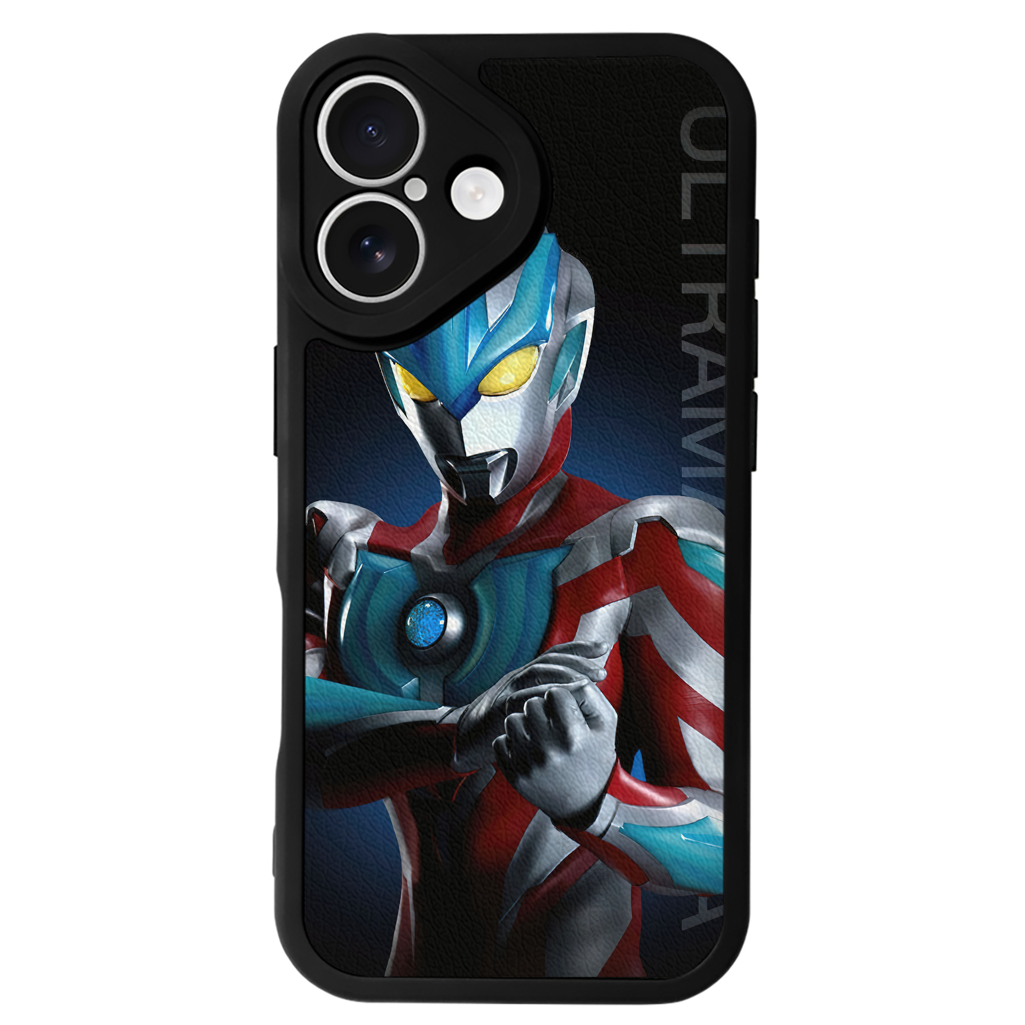 （画像用） ウルトラマン Ultraman 【iPhone 16シリーズ対応】シリコンスマホケース（レザー調） 材質：シリコン